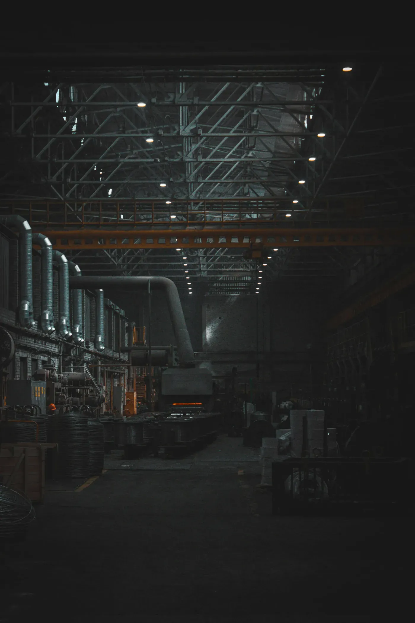 The mill between shifts
